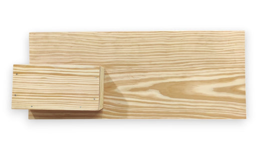 Decorative Pinewood Horizontal Name Plate with Planter (NAM020)
