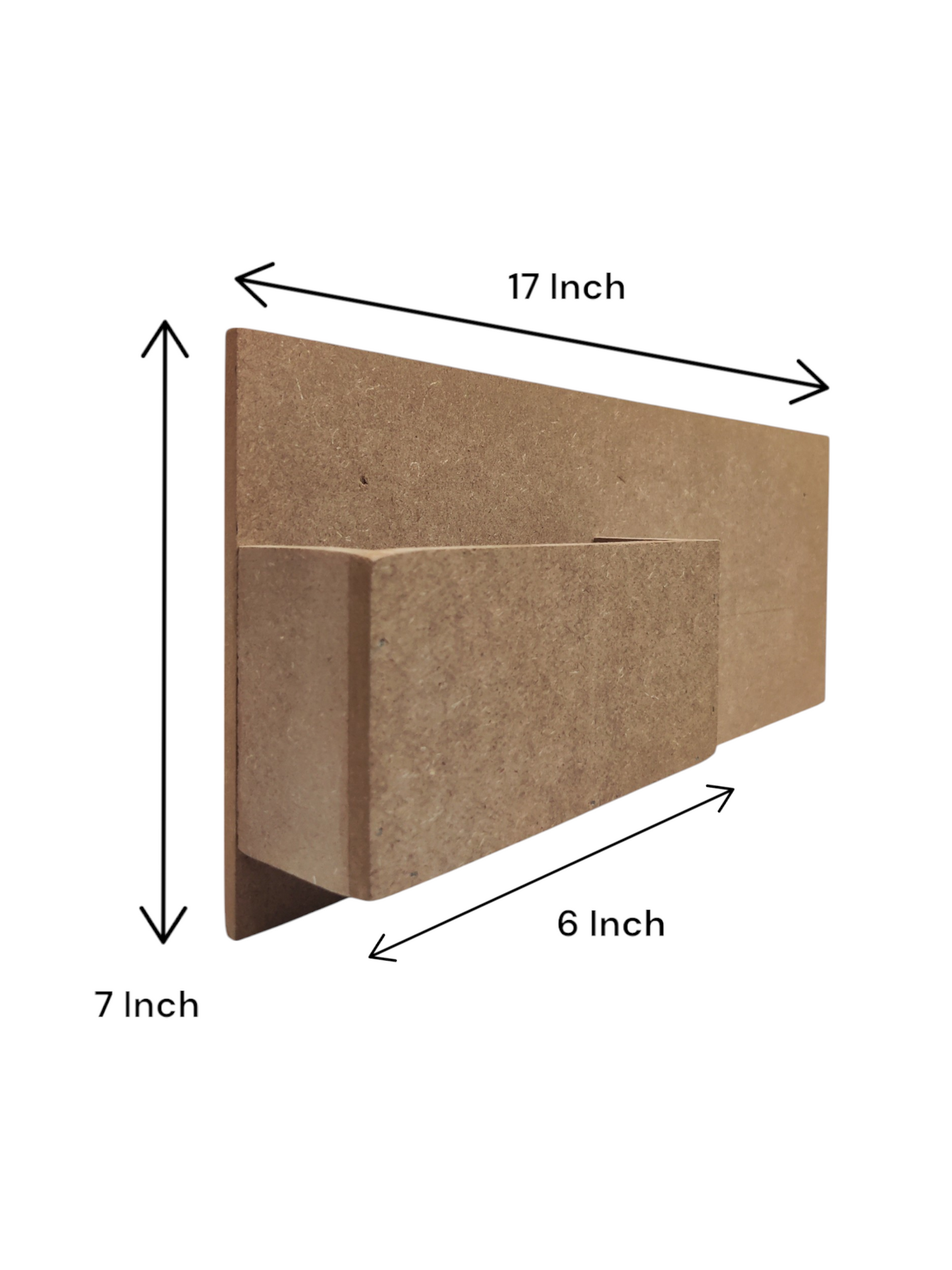 Decorative MDF Horizontal Name Plate with Planter (NAM038)
