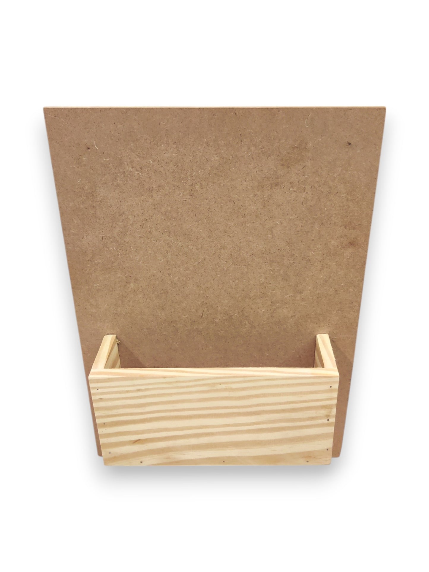 Decorative MDF Pinewood Name Plate with Flower Planter Box and Key Hanging Hooks (14 x 10 Inch) (NAM037)